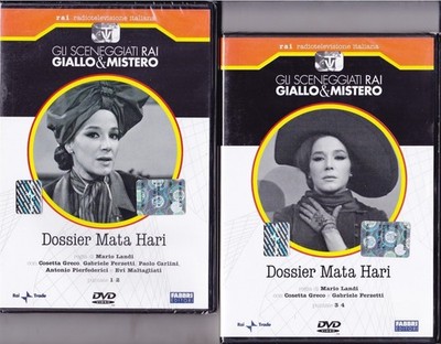 Dvd DOSSIER MATA HARI con Cosetta Greco Sceneggiati Rai serie completa 1967