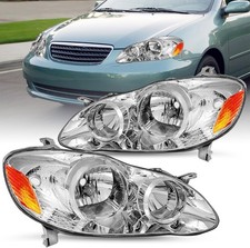Pair of Headlight Assembly for Toyota Corolla 2003-2008 OE Style Headlamps