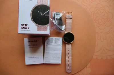 Polar Ignite 2 GPS-Uhr - Roségold/Pink, gewebt in OVP - Bild 1 von 4
