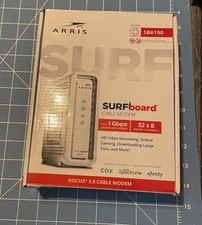 ARRIS SURFboard SBG6190 32x8 Cable Modem Channels Docsis 3.0 1gb Download