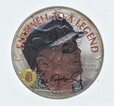 2001 Beautifully Painted/Sticker American Silver Eagle 1 Oz. .999 Fine *566