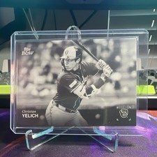2025 Topps Black & White - Christian Yelich Milwaukee Brewers #062 Base Set