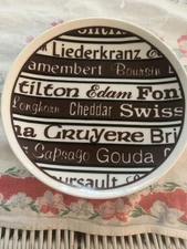 One Vintage  Individual Size Cheese Appetizer Plate signature series by Shafford