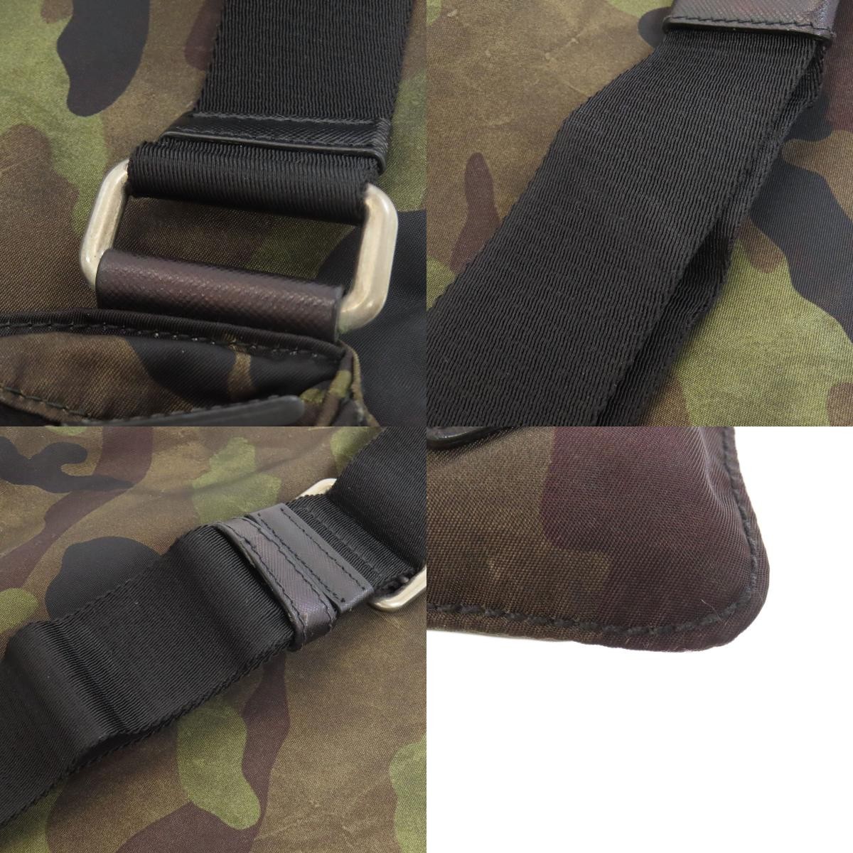 Prada Camouflage Pattern Logo Hardware Shoulder B… - image 9