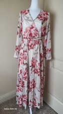 Alexa B Nites Floral Print Maxi Dress Size 8