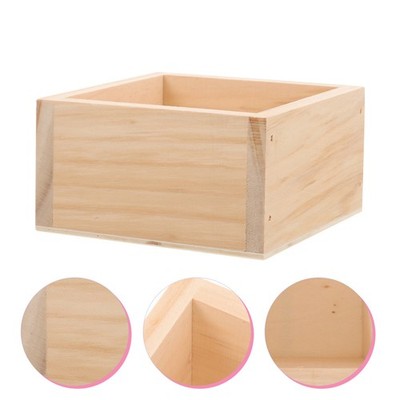 2 Pcs Blumenbehälter Blumentopf Quadratisch Dekorativer Übertopf Pflanzer
