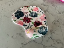 Floral Ergonomic Mouse Pad with Wrist Rest