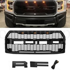 Matte Black Off-road Front Bumper Grille W Led For Ford F-150 2015-2017 Matte Black Off-road Front Bumper Grille W Led For Ford F-150 2015-2017