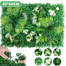 3/6/9PCS Artificial Plant Wall Fence Greenery Panel Decor Foliage Hedge Grass