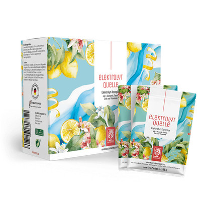 Elektrolyte Pulver Sachet Vitamin C B2 B5 L-Glutamin Elektrolytquelle NATURTREU 