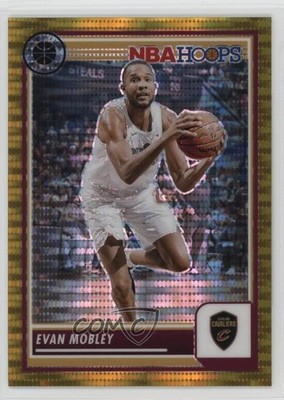 2023 Panini NBA Hoops Premium Stock Gold Pulsar Prizm 3/10 Evan Mobley #115 1h6y