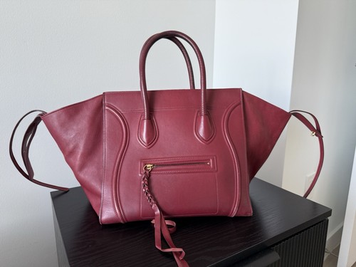 Celine Phantom Tasche Medium Burgundy Red - Bild 3 von 9