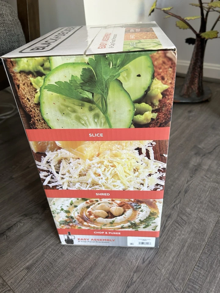 BLACK+DECKER Easy Assembly 8-Cup Food Processor-Slice, Shred, Chop, Puree! -NEW! - Image 3 of 4