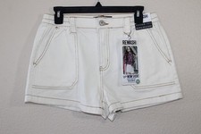 Rewash Womens Juniors Cream Super High Rise Shorts 7/28 NWT