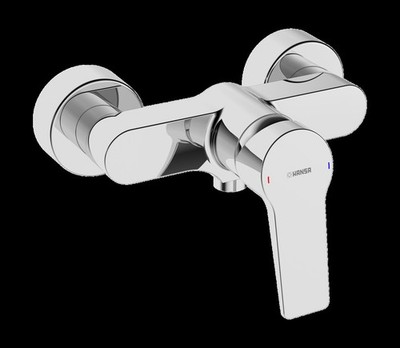 HANSA HANSATWIST Duscharmatur, mit Sicherungseinrichtung, 09670183, Farbe: Chrom