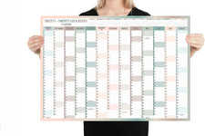 Agenda Da Parete 2026 E 2027, Formato A1, Calendario Accademico Annuale, Grande 