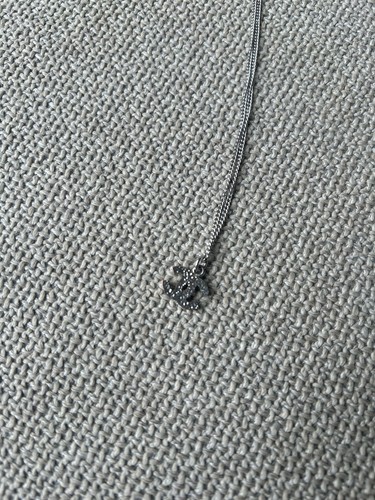 Chanel Silver Tone Logo Necklace - Picture 6 of 7