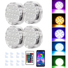 Multi Color LED Underwater Light for Pools Spas Aquariums with Wireless Remote C