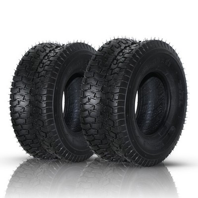 2 New 13x5.00-6 Lawn Mower Tractor Turf Tires 4 Ply Rated 13x5-6 13 5 6