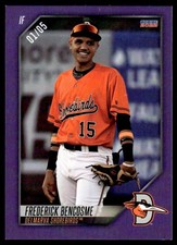2022 Frederick Bencosme Choice Minor League Rookie Delmarva Shorebirds Purple