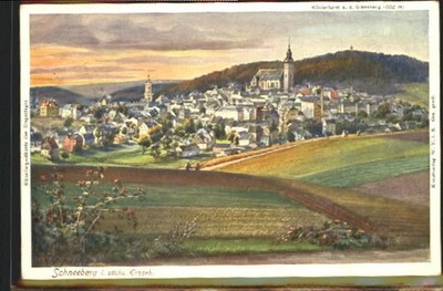 Schneeberg Erzgebirge Schneeberg KünstlerFalk x 1910