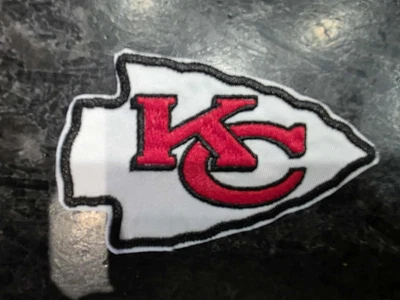 AWARENESS VINYL Kansas City Chiefs 3.75" Iron /Sew On Embroidered Football Logo NFL