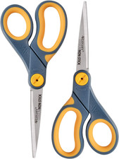 8" Straight Titanium Bonded Non-Stick Scissors with Adjustable Glide Feature 2 P