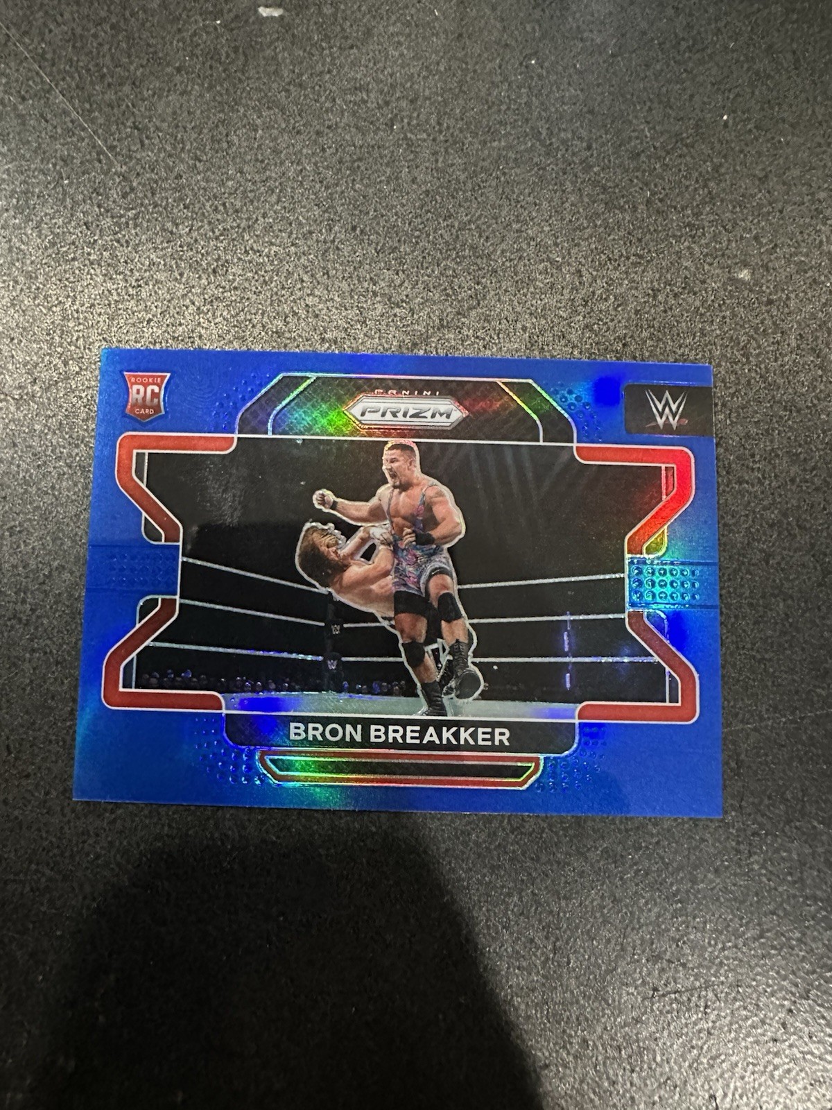 2022 Panini Prizm WWE Blue Prizm /199 Bron Breakker #39 Rookie RC