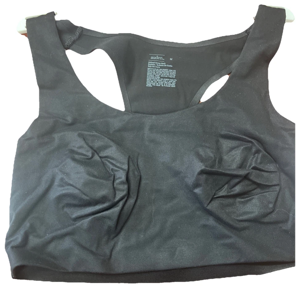 Auden So Soft Pull Over Wire Free Scoop Neck Bralette Black Size M 2pack - Image 2 of 4
