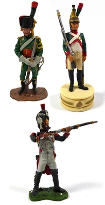 Lot de 3 Soldats de Plomb Empire Napoléon 1/32 60mm - LS32 - Photo 1/3