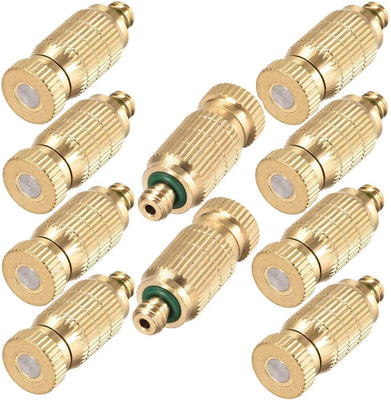 #ad #ad Brass Misting Nozzle 10 Pack High Pressure Spray 10 24 UNC Outdoor Anti Drip Fo $21.95