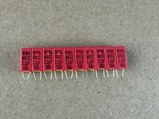 10 New 2.2 uF 100V Wima MKS Film Capacitors for Stereo Rebuilds 5mm Pitch (Qty)