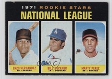 1971 Topps 1971 Rookie Stars Enzo Hernandez Marty Perez Bill Buckner #529 06ec