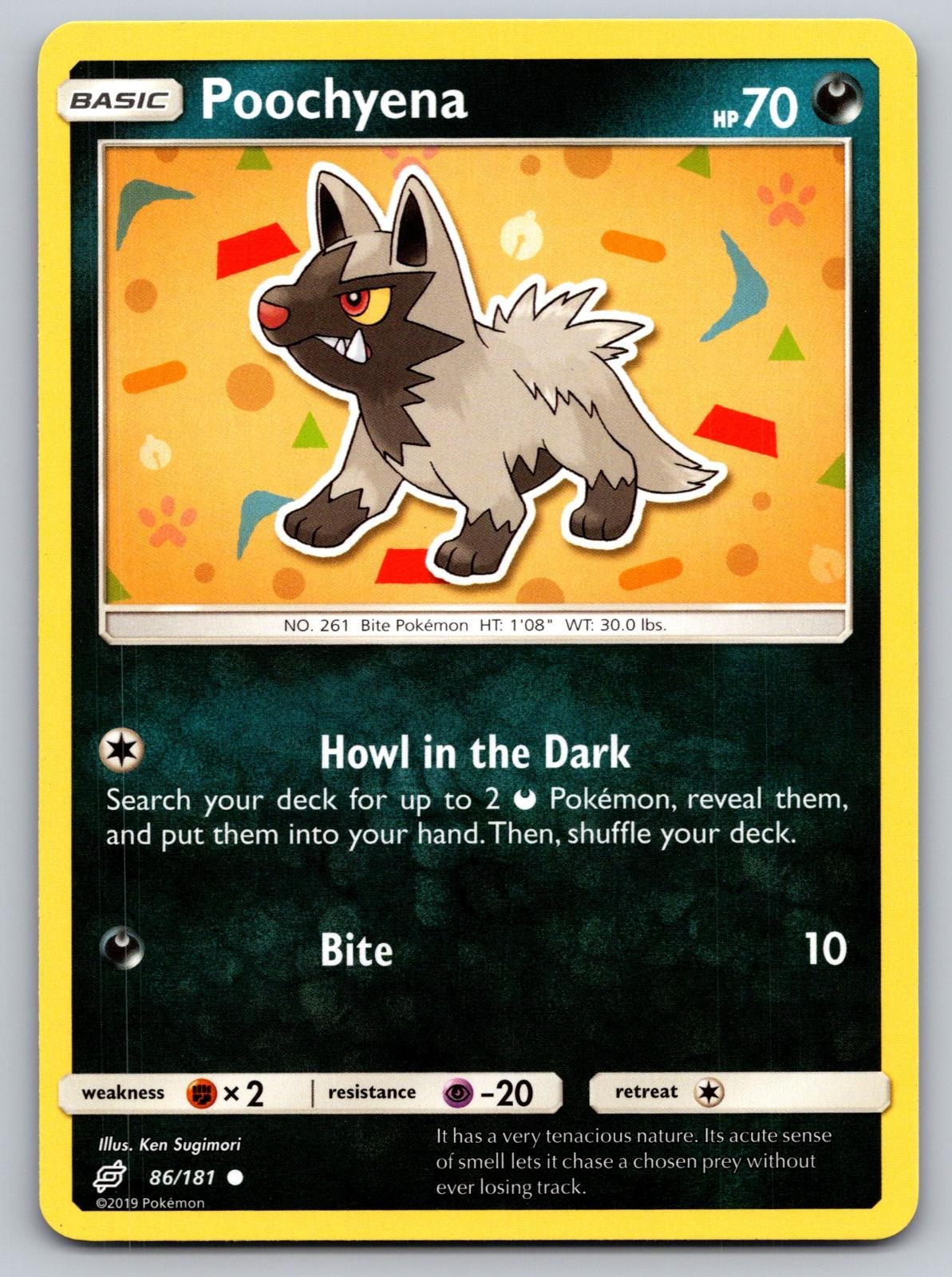 Poochyena 86/181 Common Team Up Pokemon Near Mint