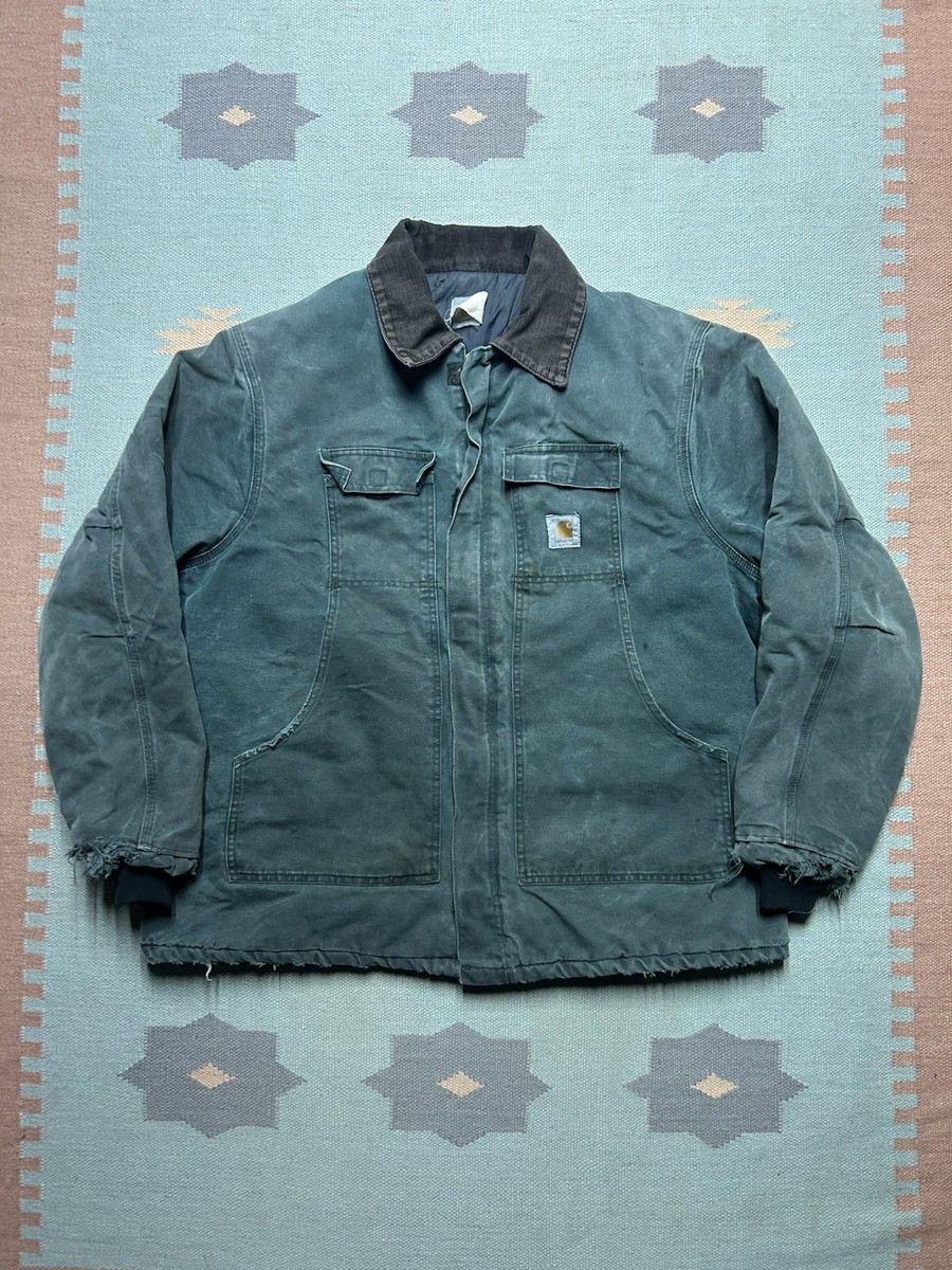 Vintage Carhartt J22 HTG Arctic Work Jacket Hunter Green