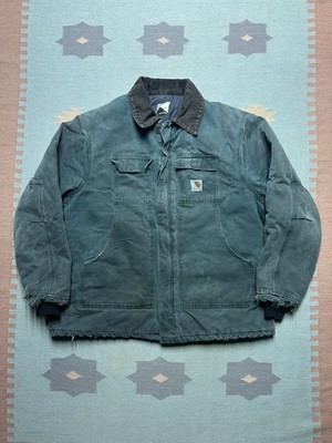 Vintage Carhartt J22 HTG Arctic Work Jacket Hunter Green