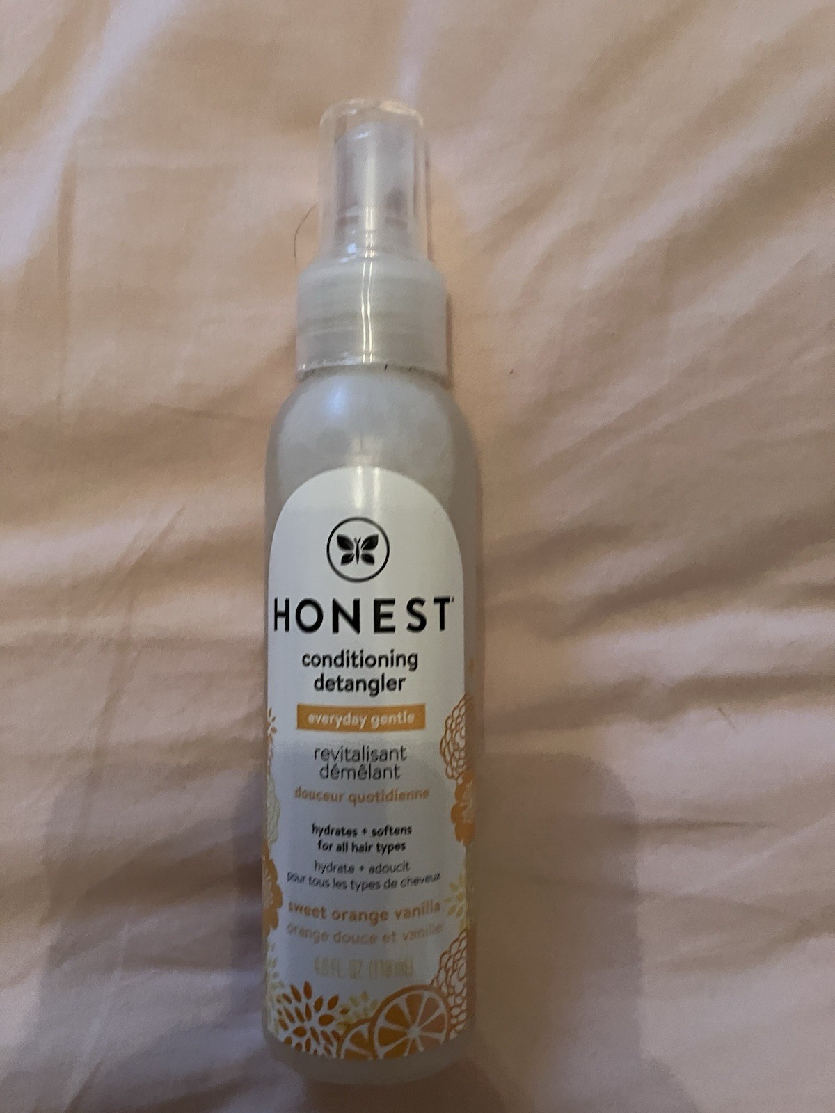 Honest Sweet Orange Vanilla Hair Conditioner Detangler Spray. 118ml. New.