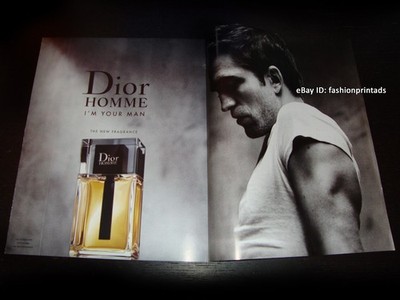 DIOR Fragrances 3-Page PRINT AD 2020 ROBERT PATTINSON handsome man