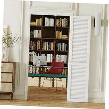 Bifold 35.44" (17.72"x2) x 80" Fits 36" x 80" Opening Louver-Panel Bifold Door