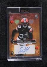 2023 5 Card Draw Stacked Deck Orange Rainbow Foil 2/5 Ronnie Hickman Auto 00jz