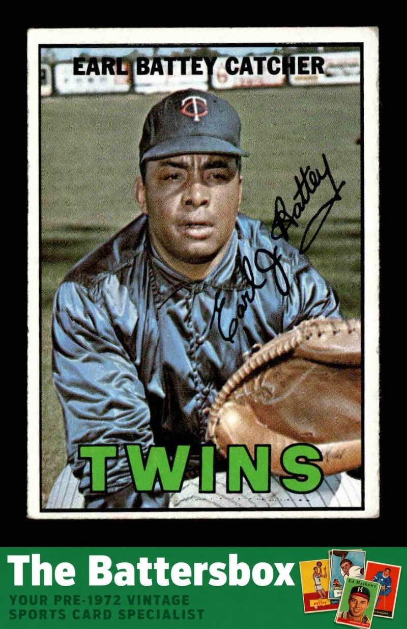 1967 Topps #15 Earl Battey   VG/VGEX X3847330