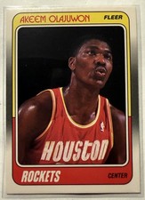 Akeem Olajuwon 1988-89 Fleer #53 Houston Rockets Hall of Fame