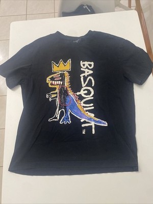 Jean-Michel Basquiat x Primark Vintage Big Art Logo DINOSAUR CROWN T Shirt M