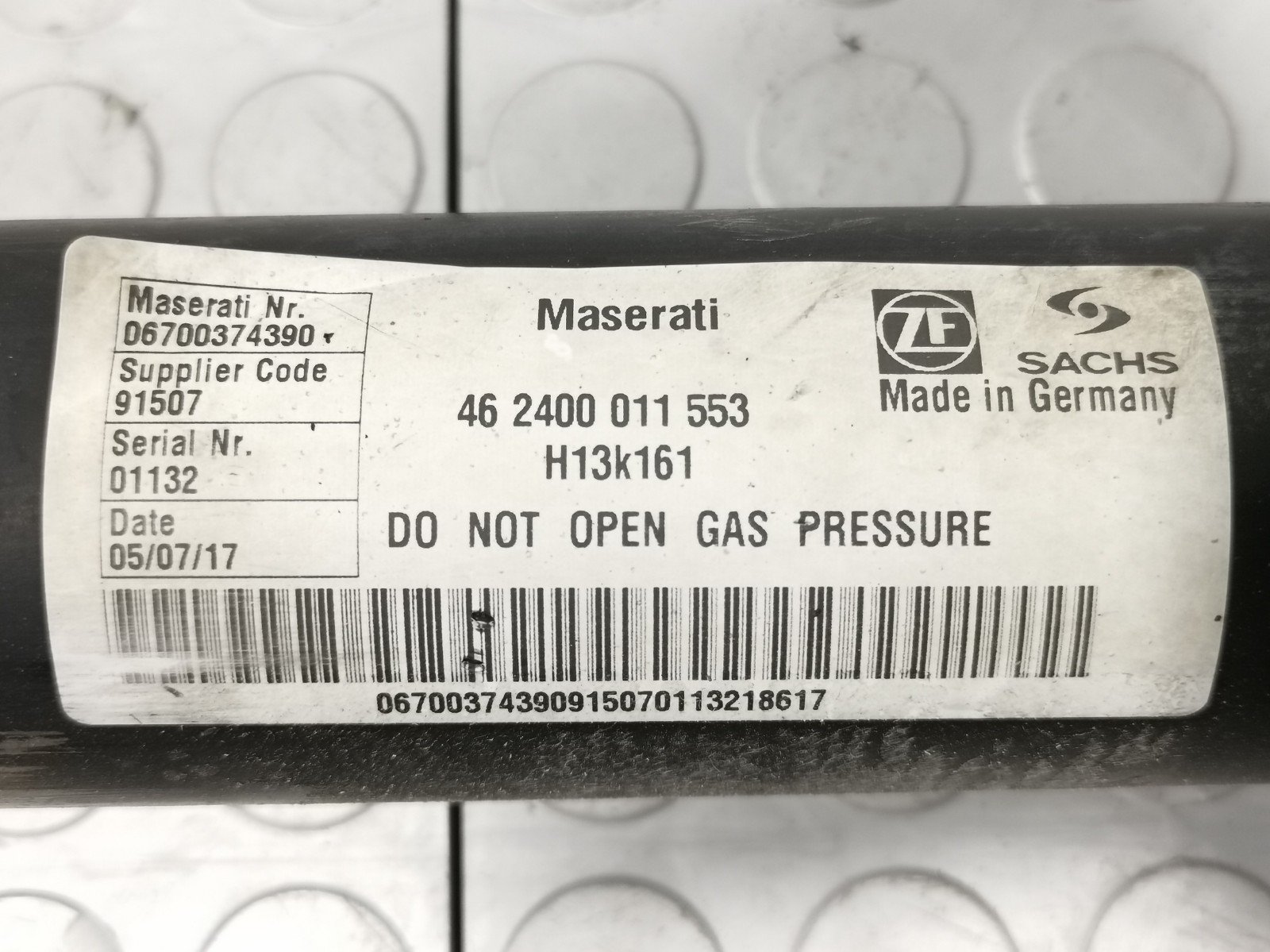 Maserati Levante 2018 AWD AUTO 3.0 L Rear Right Air Active Shock Strut Absorber