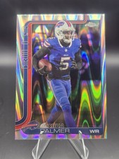 Joshua Palmer 2025 Topps Chrome NFL RAY WAVE REFRACTOR Card #31 BILLS