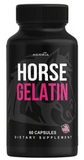 (1 Pack) Horse Gelatin Performance Capsules, Horse Gelatin Men's Health Pills