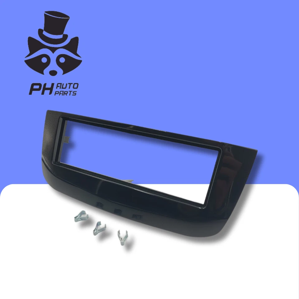 Fiat Grande Punto Evo 2010-2018 radio Fascia for Single DIN Radio GLOSS BLACK - Image 2 of 4