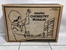 Vintage Gilbert Master Chemistry Modulab Science Test Lab Kit With Original Box