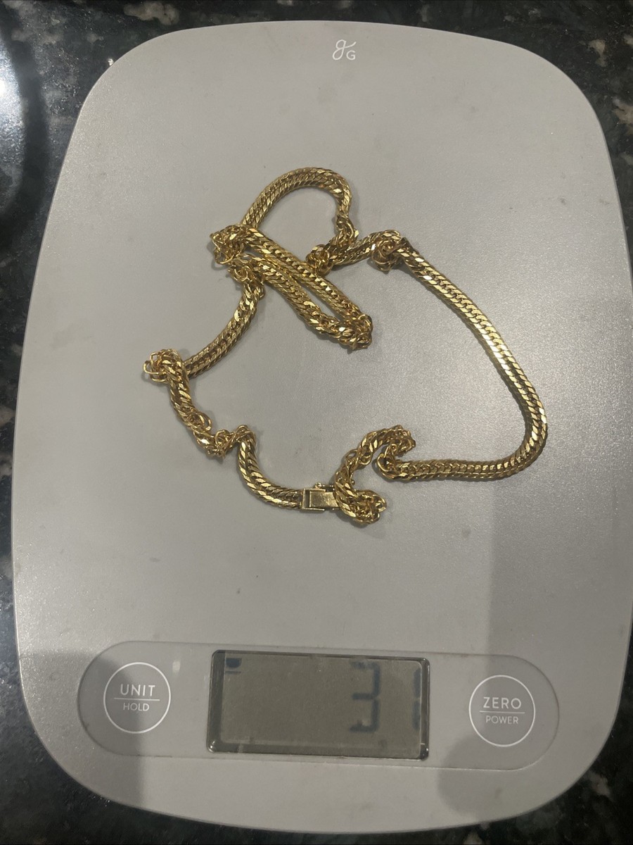 18k Solid Japan Gold 31 Grams Necklace Chain 20 Inches | eBay