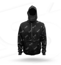 RAW Rolling Papers RAWLER HOODIE BLACK Built-In Rolling Tray + Stash Pockets L